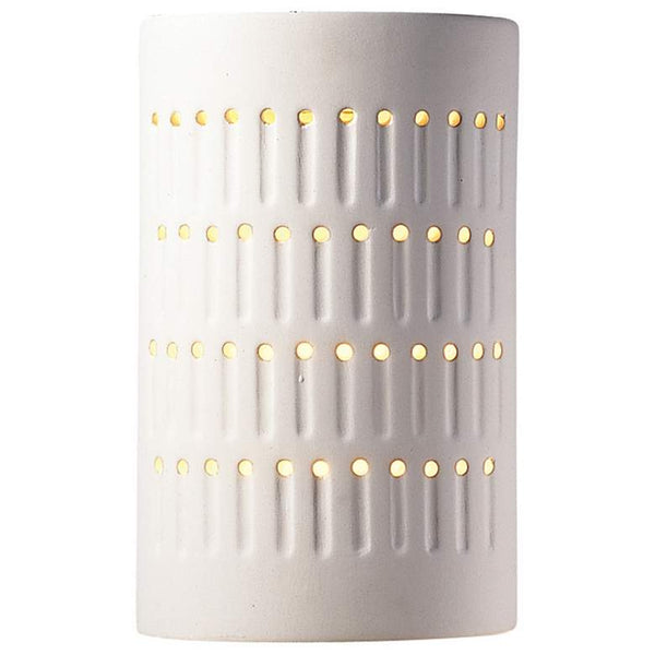Ambiance Small Cactus Cylinder - Open Wall Sconce - Bisque - LED
