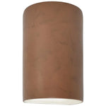 Ambiance Small Cylinder - Open Wall Sconce - Terra Cotta - Incandescent