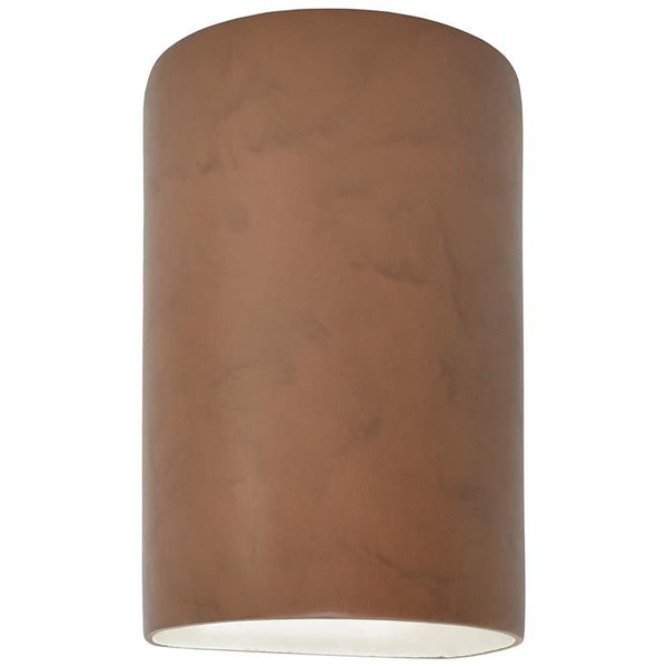 Ambiance Small Cylinder - Open Wall Sconce - Terra Cotta - Incandescent