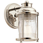 Ashland Bay 5" Wide Polished Nickel Lantern Wall Sconce