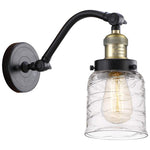 Bell 5" Incandescent Sconce - Deco Swirl Shade