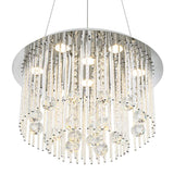 Boyne 17 3/4" Wide Chrome and Crystal LED Pendant Light