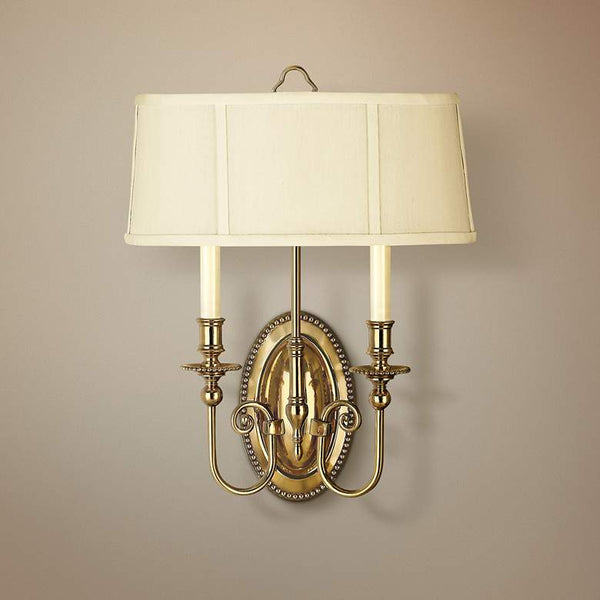 Cambridge 18" High Burnished Brass 2-Light Wall Sconce