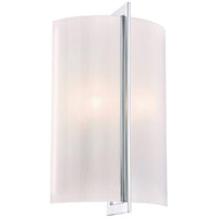 Carte Bath 14 3/4" High Chrome and Iris Glass Wall Sconce