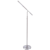 Cayden III Nickel Adjustable LED Floor Lamp