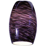 Chianti - Pendant Glass Shade - Purple Swirl Glass Finish