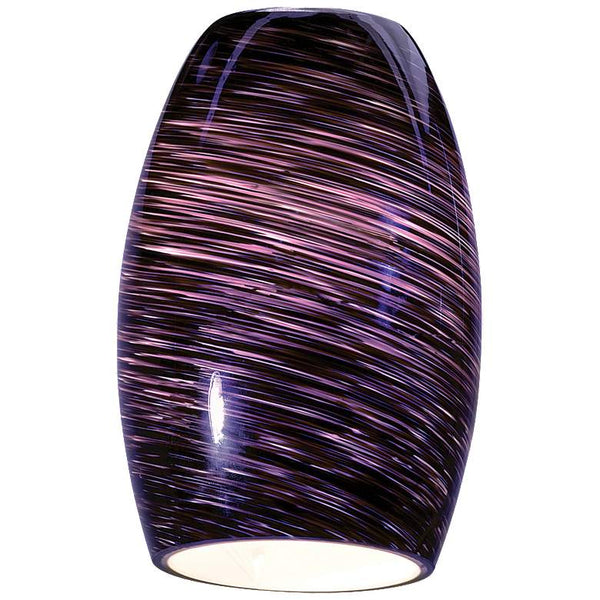 Chianti - Pendant Glass Shade - Purple Swirl Glass Finish