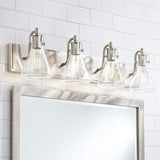 Cindy 33" Wide Bronze 4-Light Bath Light