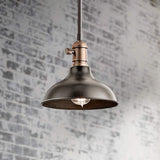 Cobson 8" Wide Bronze Wall Sconce Convertible Mini Pendant