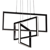 Cole 24" Wide Black 3-Light Modern LED Pendant Light