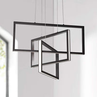 Cole 24" Wide Black 3-Light Modern LED Pendant Light