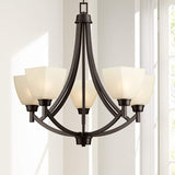 Coloma 24 1/2"W 5-Light Oil-Rubbed Bronze Chandelier
