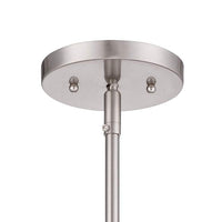 Cora 11" Wide Matte Hammered Glass Mini Pendant