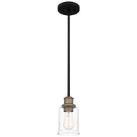 Cox 1-Lt Matte Black Mini Pendant