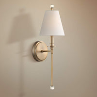 Crystorama Riverdale 14 1/2" High Aged Brass Wall Sconce