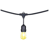 Cyber Tech 24-Light Black Outdoor LED String Light Set