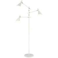 Dimond Sallert White Metal 3-Light Adjustable LED Tree Floor Lamp