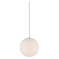 dweLED Niveous 10" Wide White LED Mini Pendant