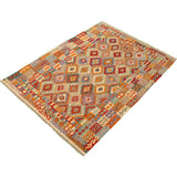 Flat-weave Sivas Copper, Red Wool Kilim