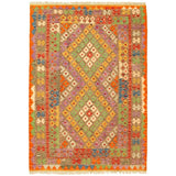 Anne Hathaway Collection Flat-weave Sivas Grey Wool Kilim Rug