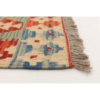 Flat-weave Sivas Red Wool Kilim