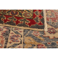 Hand-knotted Anatolian Vintage Dark Red Wool Soft Rug