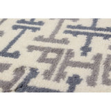Hand-knotted Arlequin Cream Wool Soft Rug
