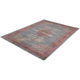 Hand-knotted Color Transition Denim Blue Wool Rug - 8'3 x 11'7