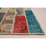 Hand-knotted Color Transition Multi Color Wool Soft Rug