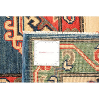 Hand-knotted Finest Gazni Blue Wool Soft Rug