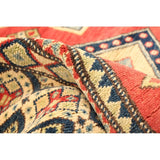 Hand-knotted Finest Gazni Red Wool Soft Rug