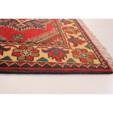 Hand-knotted Finest Kargahi Red Wool Rug