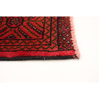 Hand-knotted Khal Red Wool Soft Rug