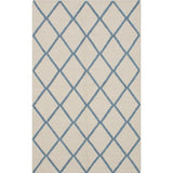 Braided Weave Diamond Cream Wool Soft Rug