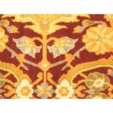 Hand-knotted Double Knot Navy, Red, Wool Soft Rug