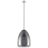 Eglo Alobrase 8 3/4" Wide Matte Black Modern Pendant Light