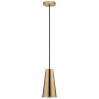 Eglo Pratella 5" Wide Brushed Pendant Light