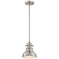 Emery 1 Light Mini Pendant Brushed Nickel