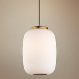 ET2 Soji 10 3/4" High Satin White Glass LED Mini Pendant