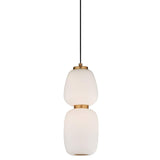 ET2 Soji 4 3/4" Wide Satin White Glass LED Mini Pendant