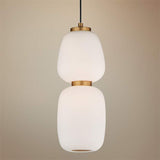 ET2 Soji 4 3/4" Wide Satin White Glass LED Mini Pendant