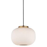 ET2 Soji 9" Wide Satin White Glass LED Mini Pendant Light