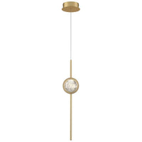 Eurofase Barletta 4 3/4" Wide Brass LED Mini Pendant Light