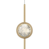 Eurofase Barletta 4 3/4" Wide Brass LED Mini Pendant Light