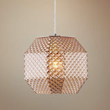 Eurofase Catalda 9" Wide Amber Glass Mini Pendant