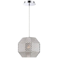 Eurofase Catalda 9" Wide Amber Glass Mini Pendant