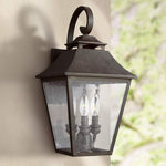 Feiss Galena 19" High Sable Steel Outdoor Wall Light