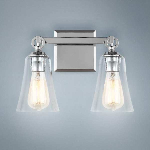 Feiss Monterro 9 1/2" High 2-Light Chrome Wall Sconce