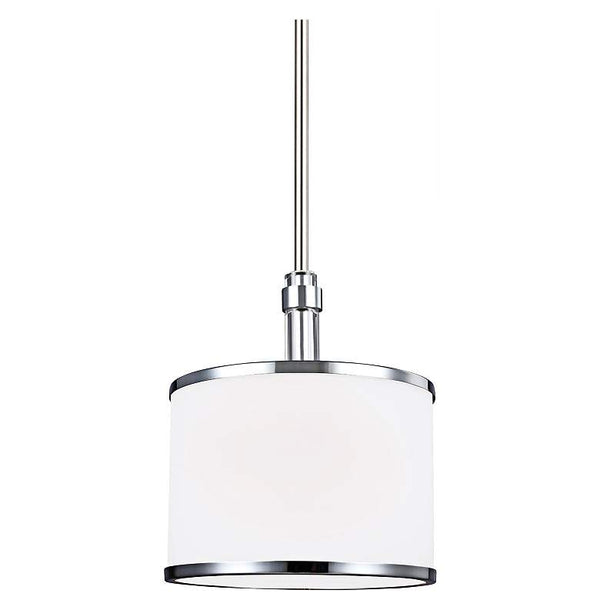 Feiss Prospect Park 8 1/2"W Nickel/Chrome Mini Pendant