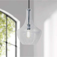 Fusion™ Harlow 12" Wide Matte Black Mini Pendant Light